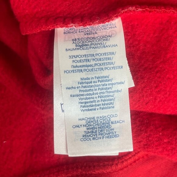 Chaps Everyday Fleece Pullover Mens Medium Red New 1/4 Zip - Picture 8 of 11